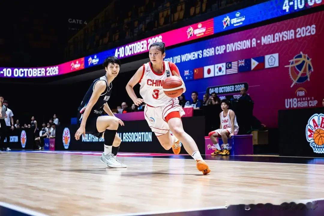 106:69，全场比赛结束，中国领先37分大胜韩国，获得U18女篮亚洲杯铜牌！李