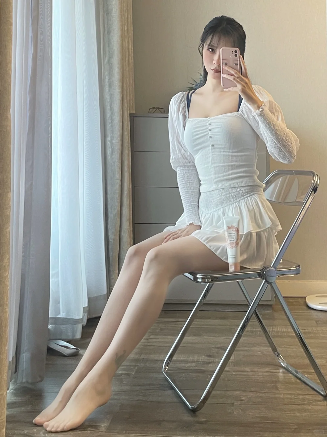 168/108斤 初夏白色穿搭 今日人设白雪公主