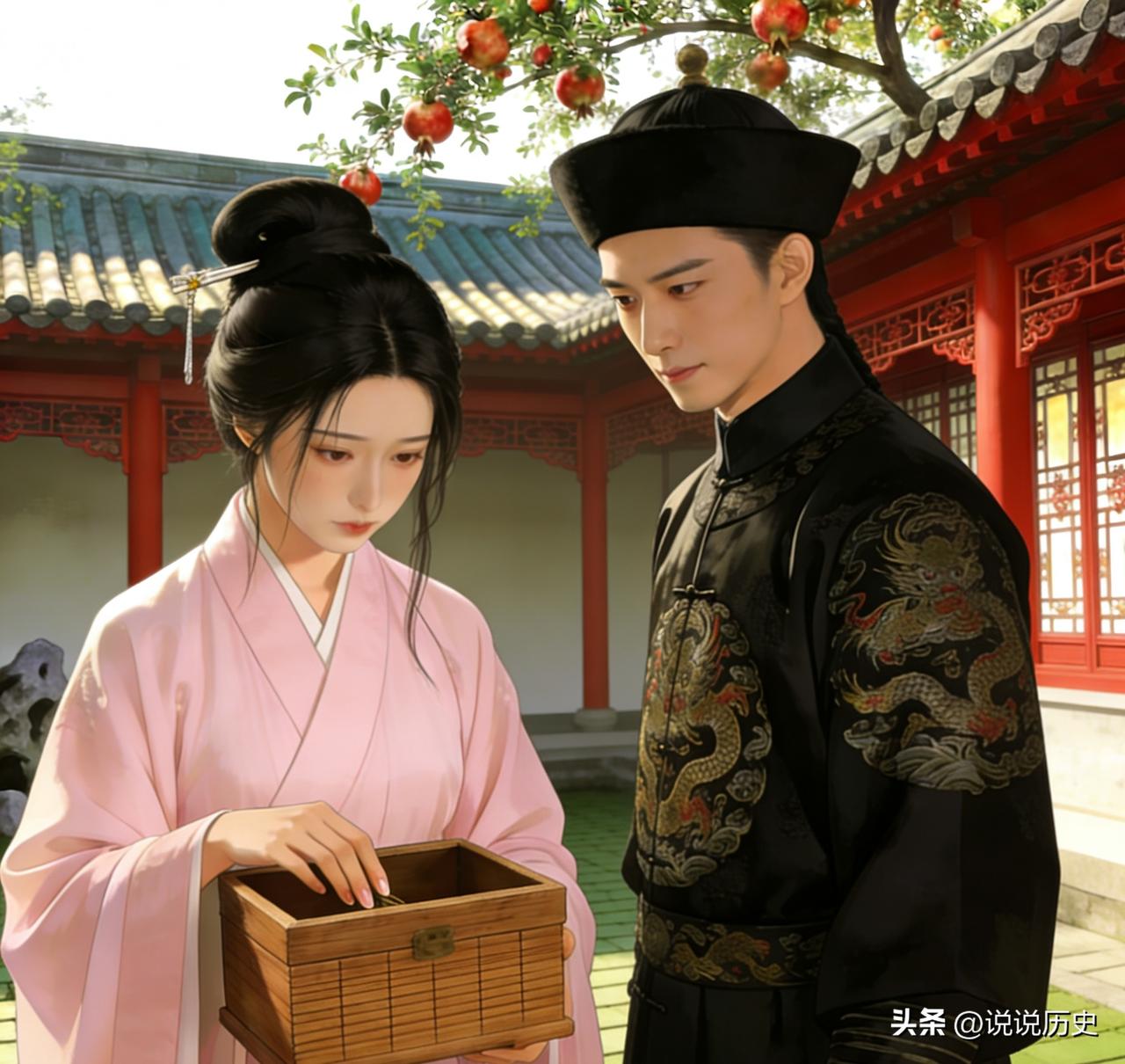 有个贪官新纳了个小妾，小妾机灵得很，见贪官天天往家里搬金银，就故意捧着个空匣子叹