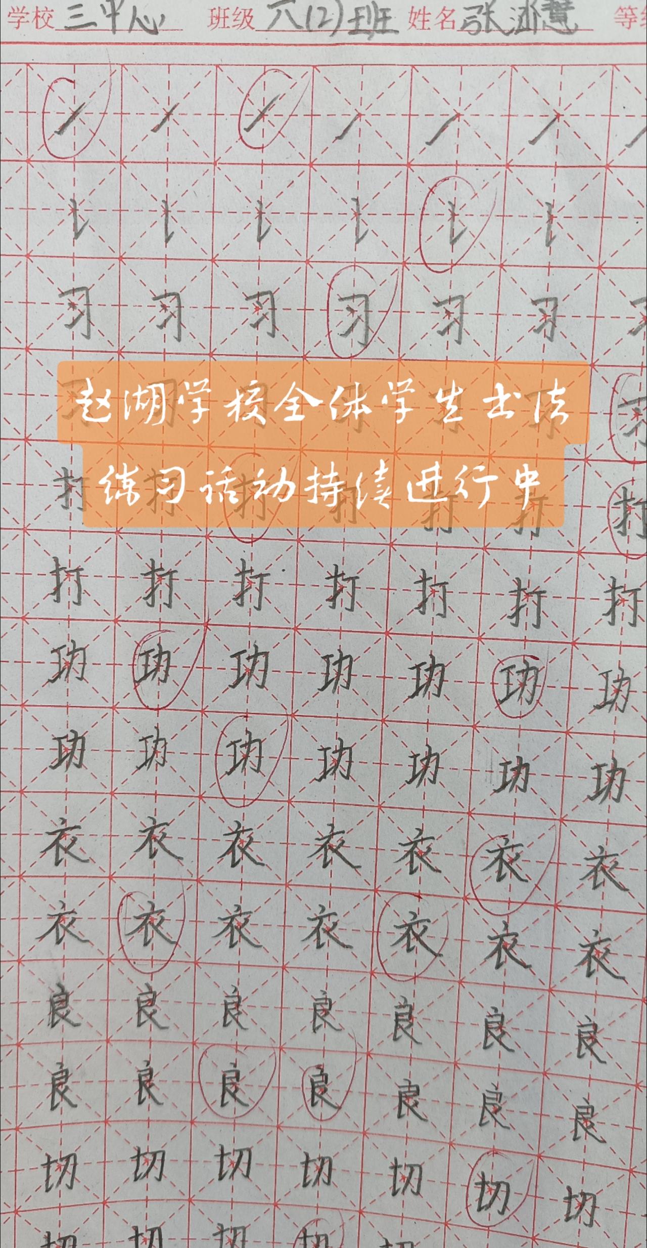 #规范字书写 #写字好看的小学生 #汉字之美 #字也可以有情绪 #写字是一种生活