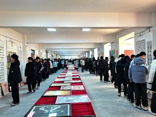 [华亭]华亭市皇甫学校举办“翰墨筑梦·丹青向党”艺术节师生书画展