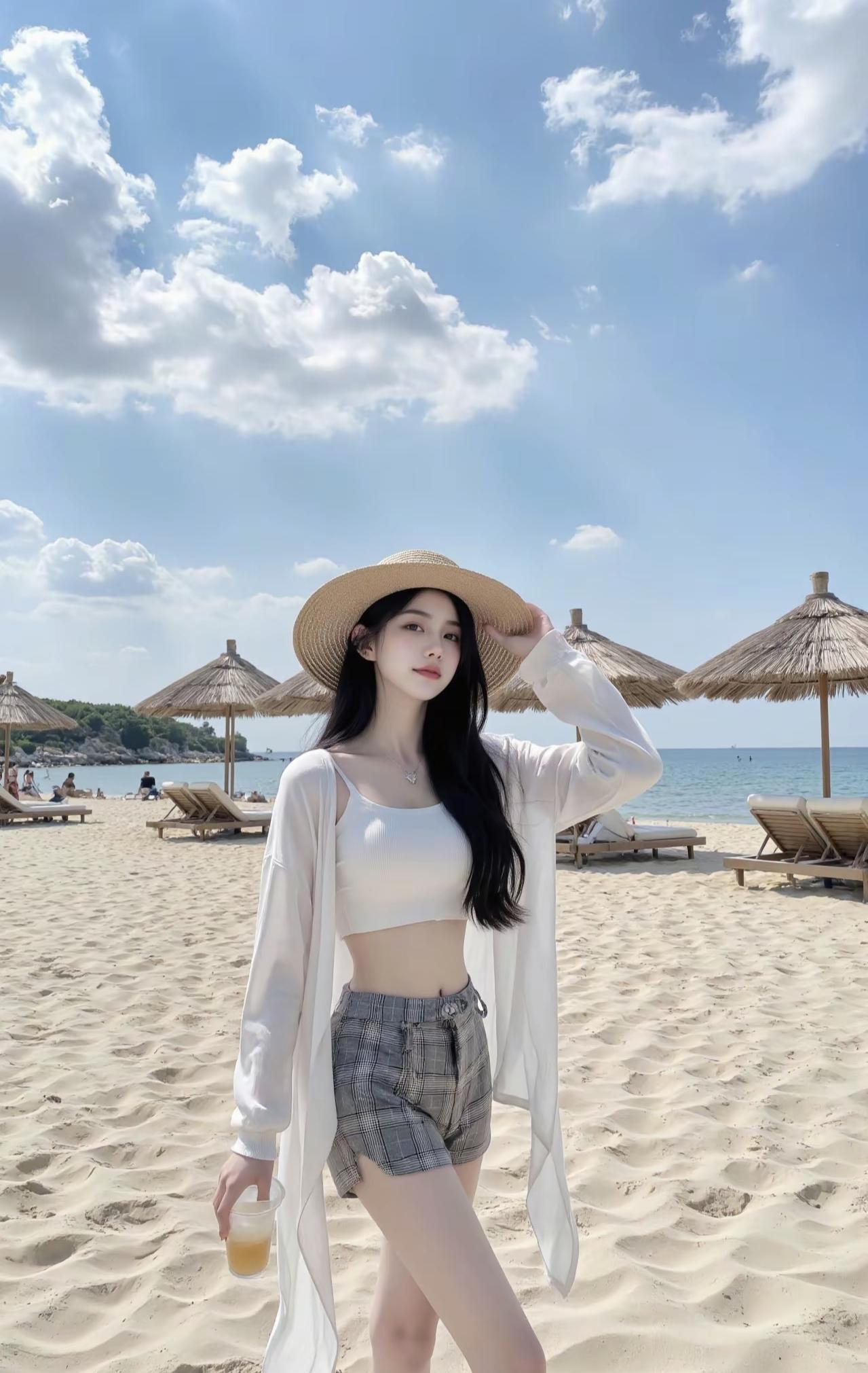 把烦恼扔进海风里，今天的人设是“椰林沙滩出逃客”🏖️