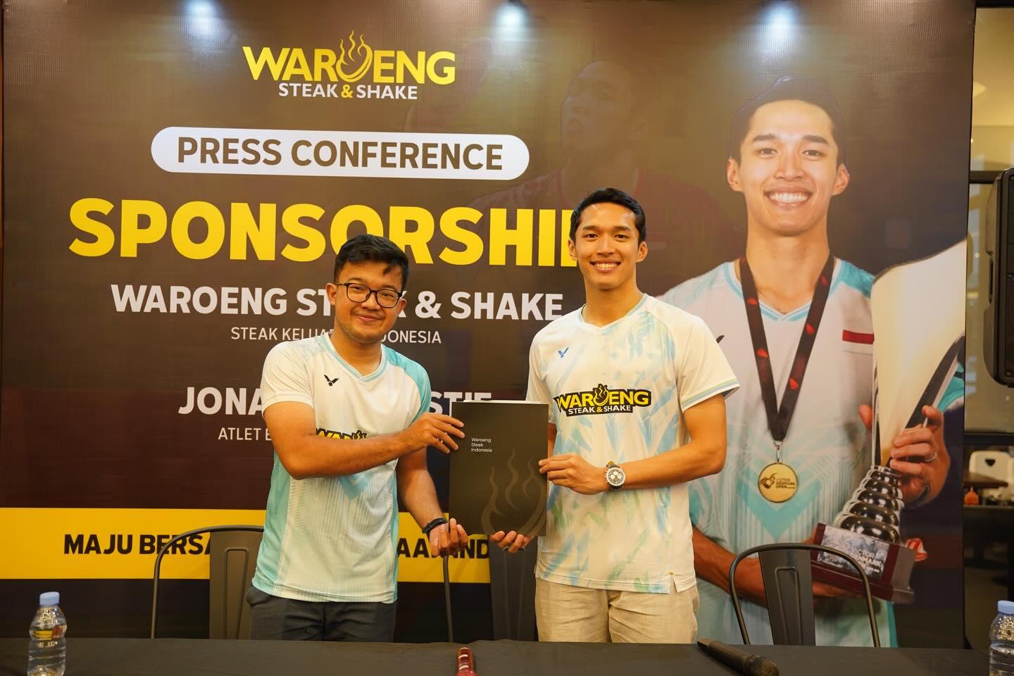 乔纳坦获新赞助！一直在赞助咖塔曼/伊斯法哈尼的Waroeng牛排店将在2026年