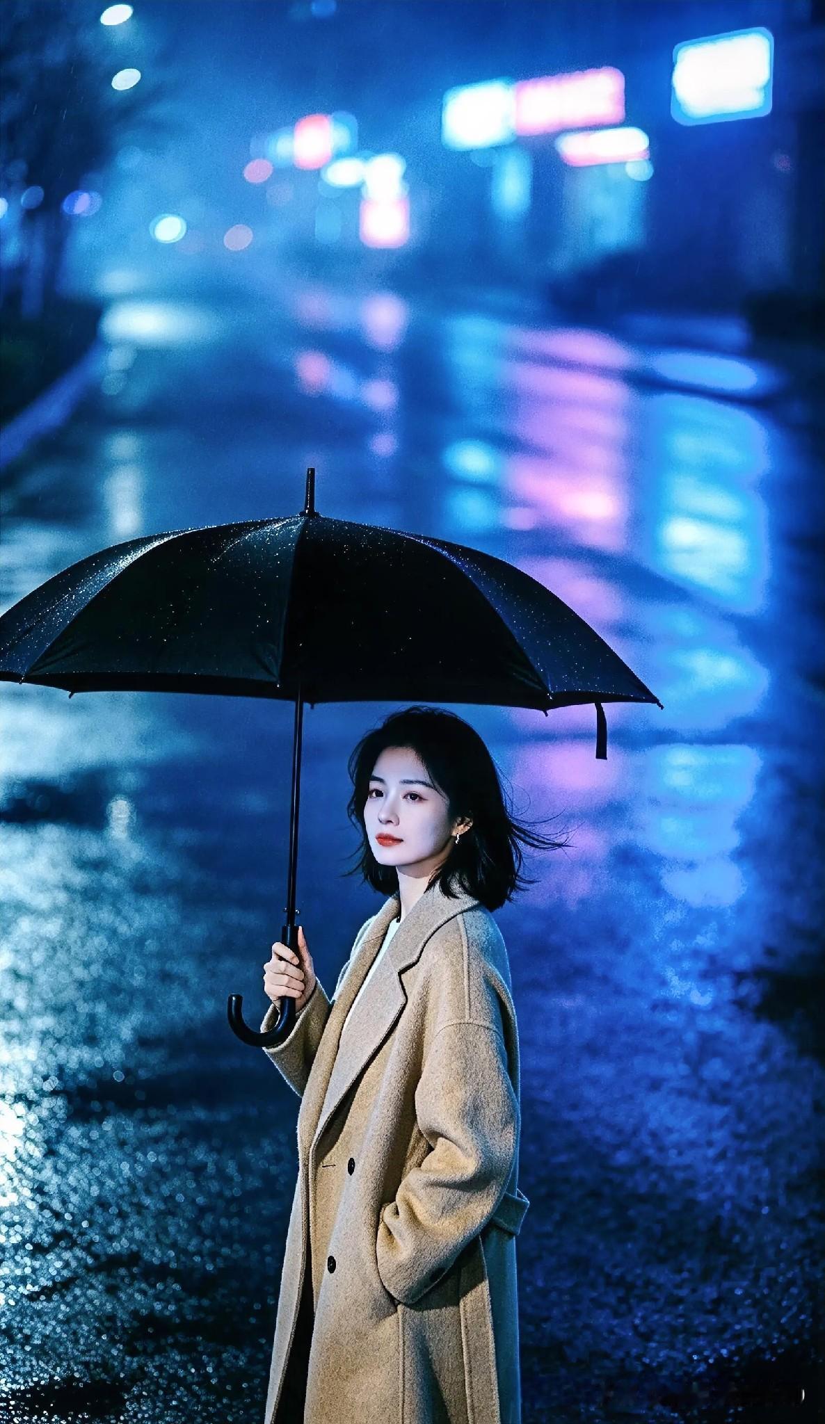 雨问
文/刚柔

雨把街道洗成一面镜子
我站在倒影里找不到你的地址
泪水在眼眶筑