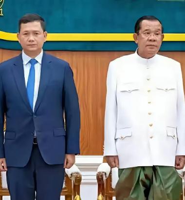 洪玛奈对于柬埔寨和美国跟中国的关系是这么说的，美国就是肉，中国就是菜，要想营养均