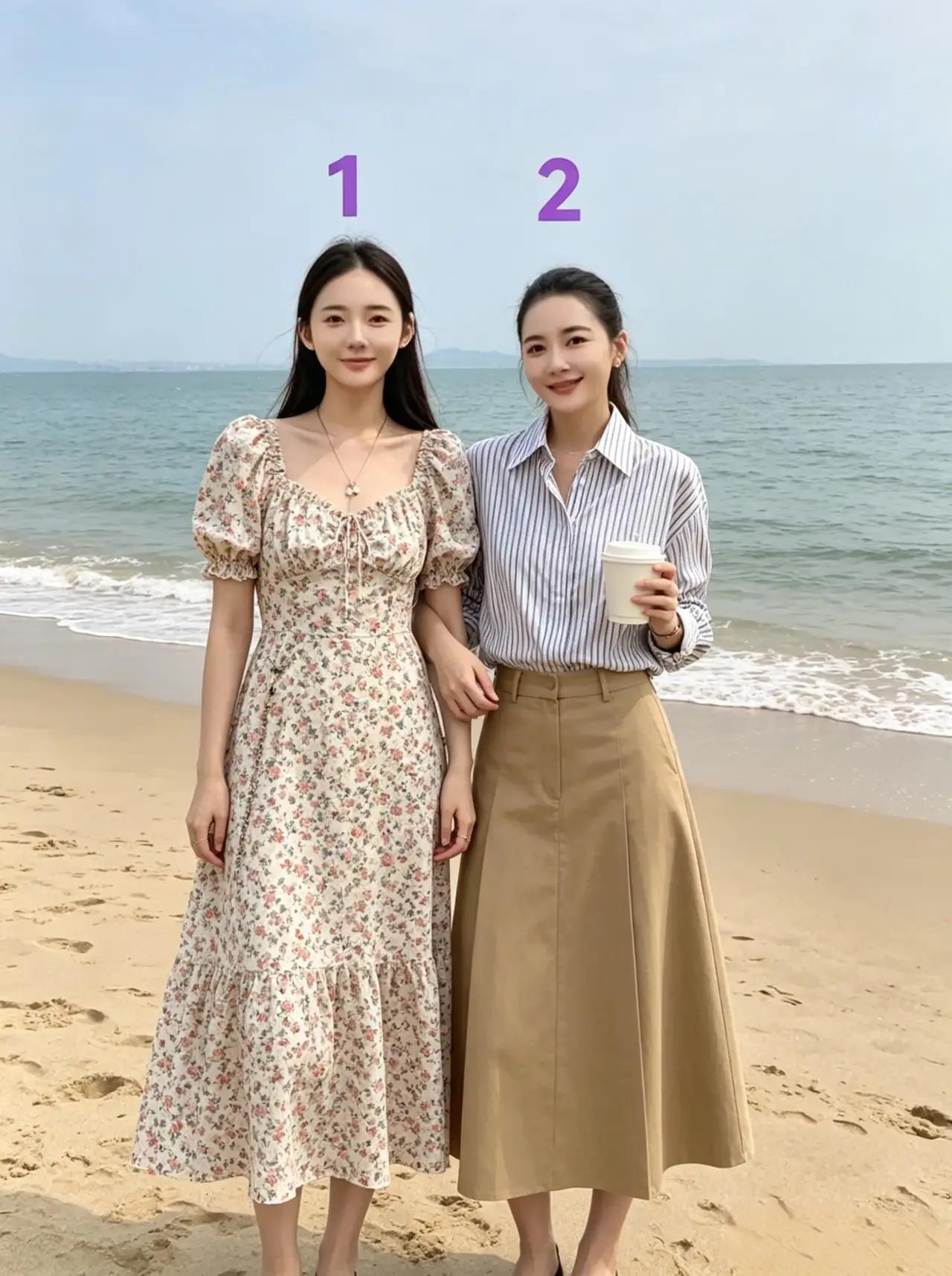 你能看出哪个是妈妈吗！
网友发的张女儿才17岁，妈妈38岁的照片，另一张照片，女