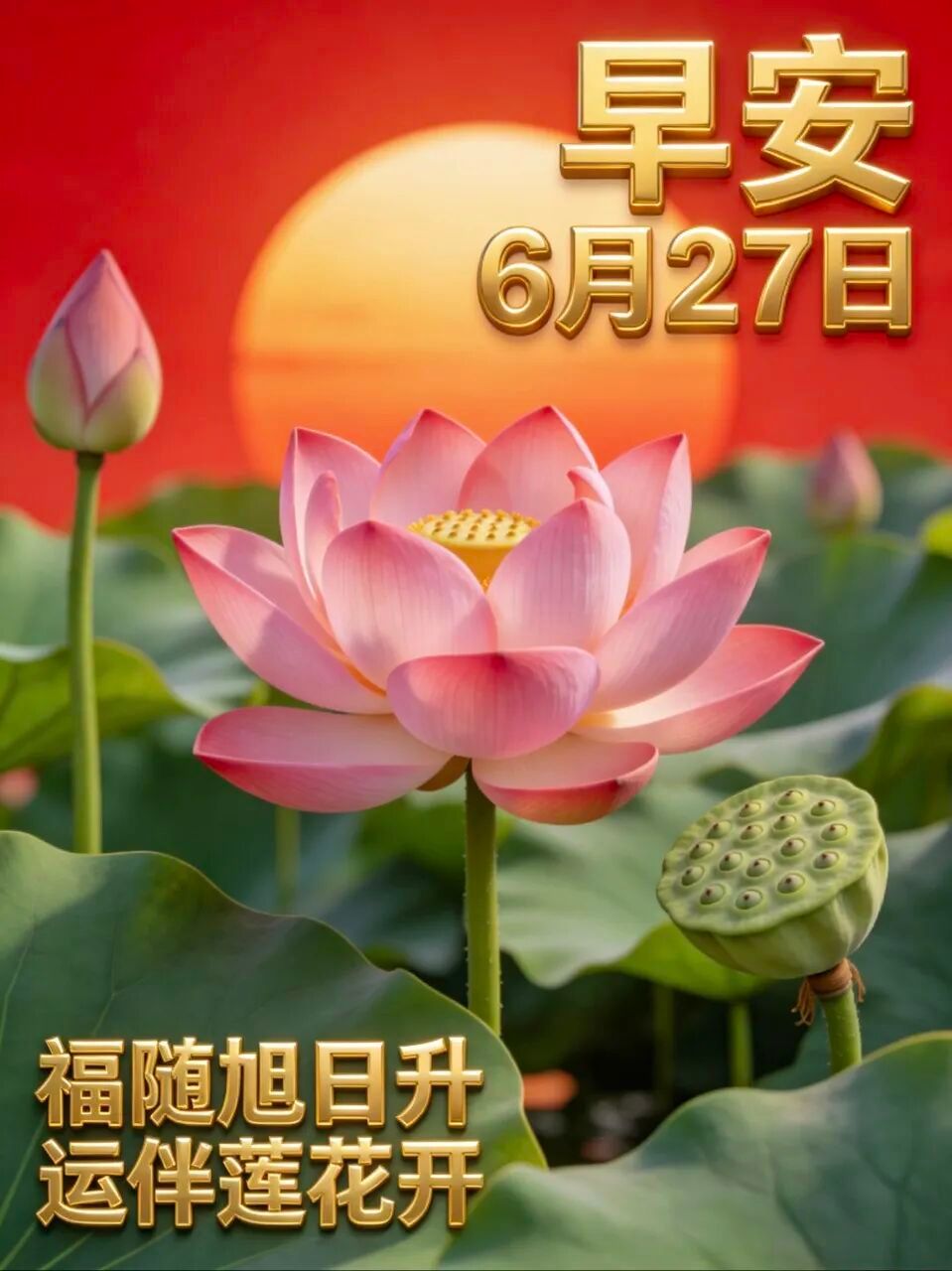 2026.6.27周六早安祝福图片壁纸拿图吱一声噢～ 