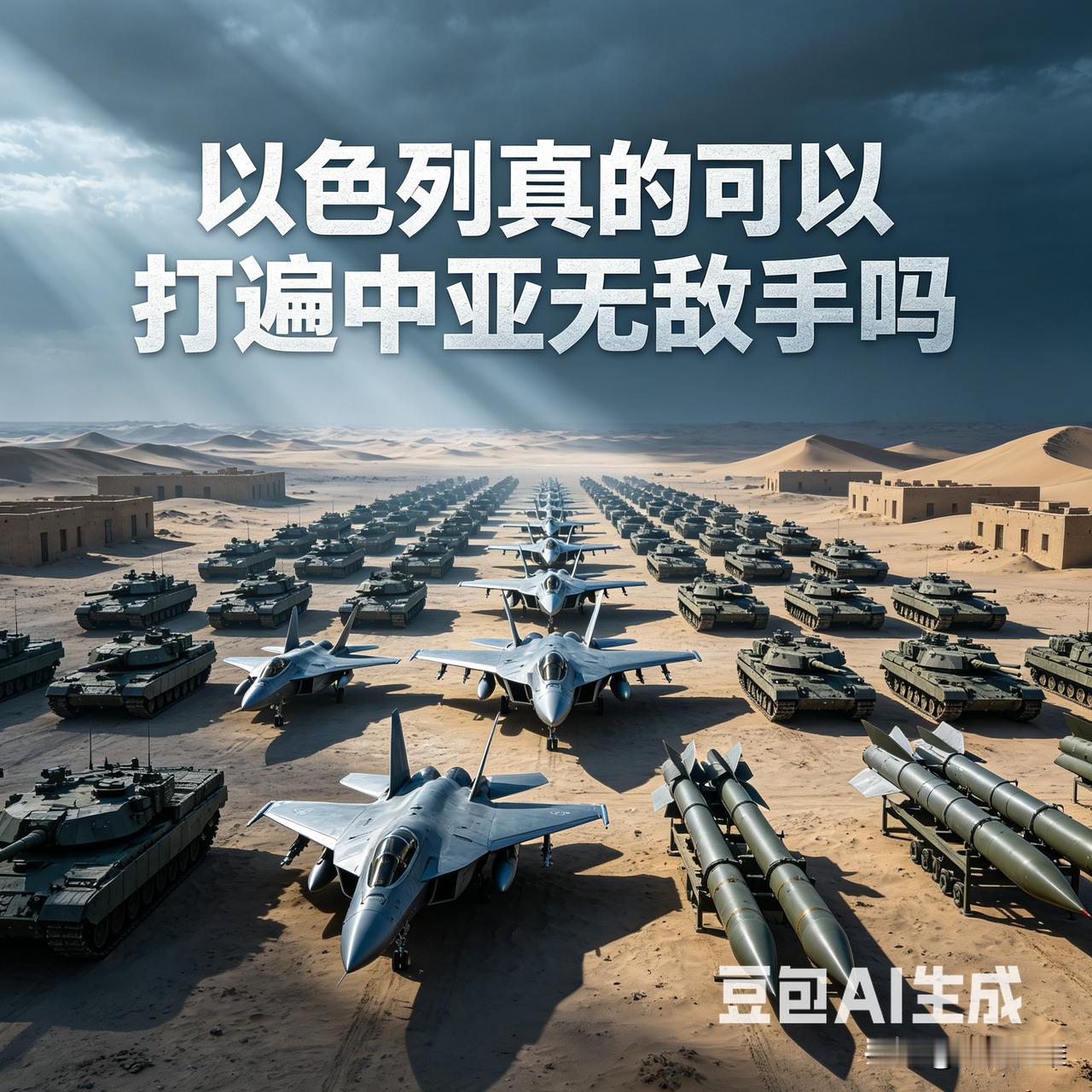 以色列真的可以打遍中亚无敌手吗

很多人觉得以色列军工强悍、实战拉满，就默认它能