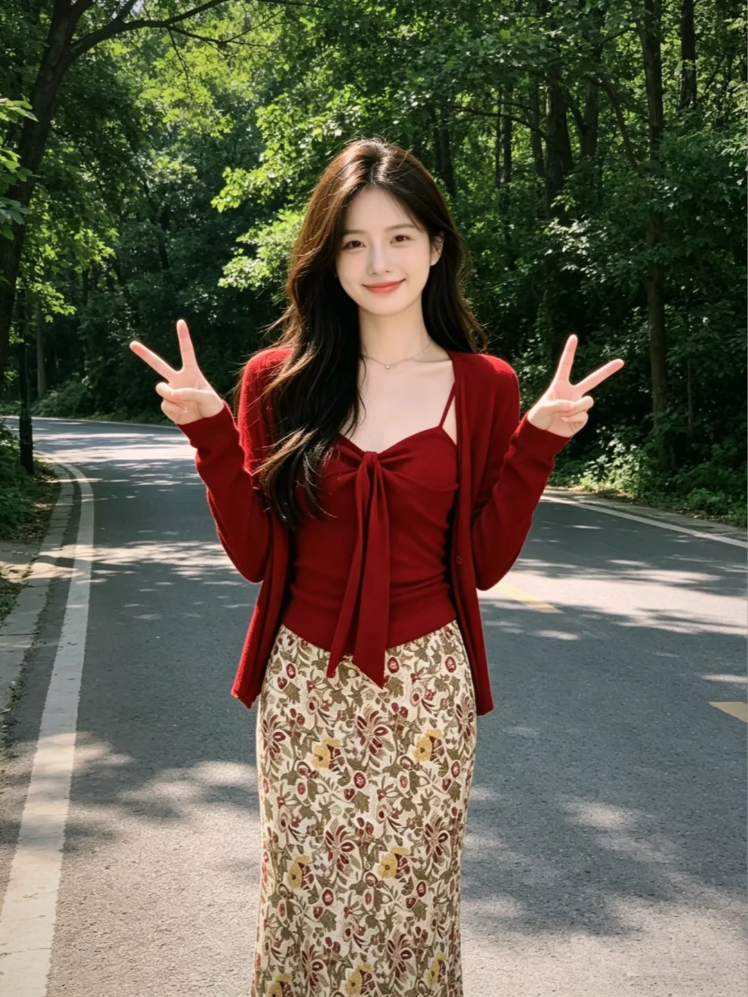 当然要穿红色了❗️