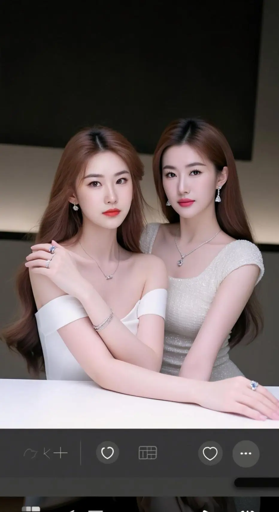 AI双姝时尚照 随变ai随便玩