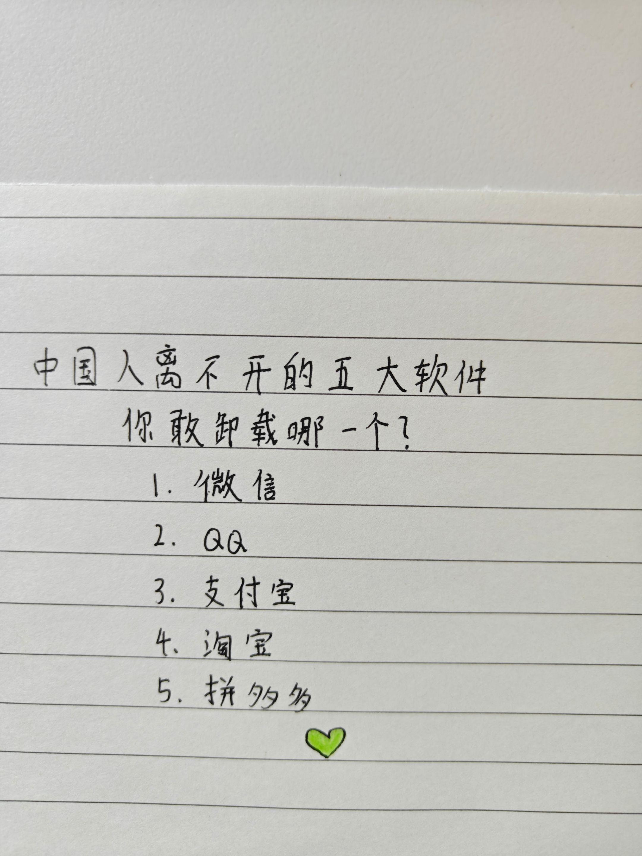 这五大软件真能少🤔断联，支付宝没钱，最后一个我先删为敬！