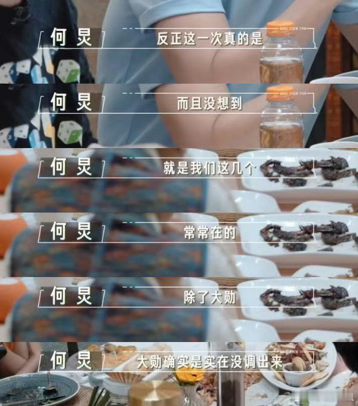 何炅说大勋不在很遗憾   听到何老师说起魏大勋的时候，真的好感慨两位之间的友情啊