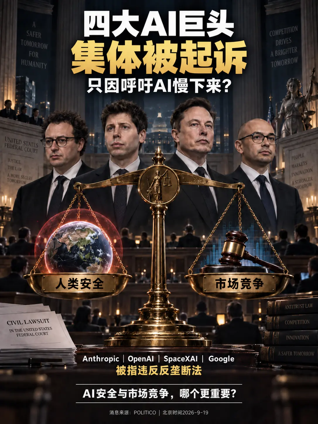 四大AI巨头集体被起诉。刚刚，Anthropic、OpenAI、Spa...