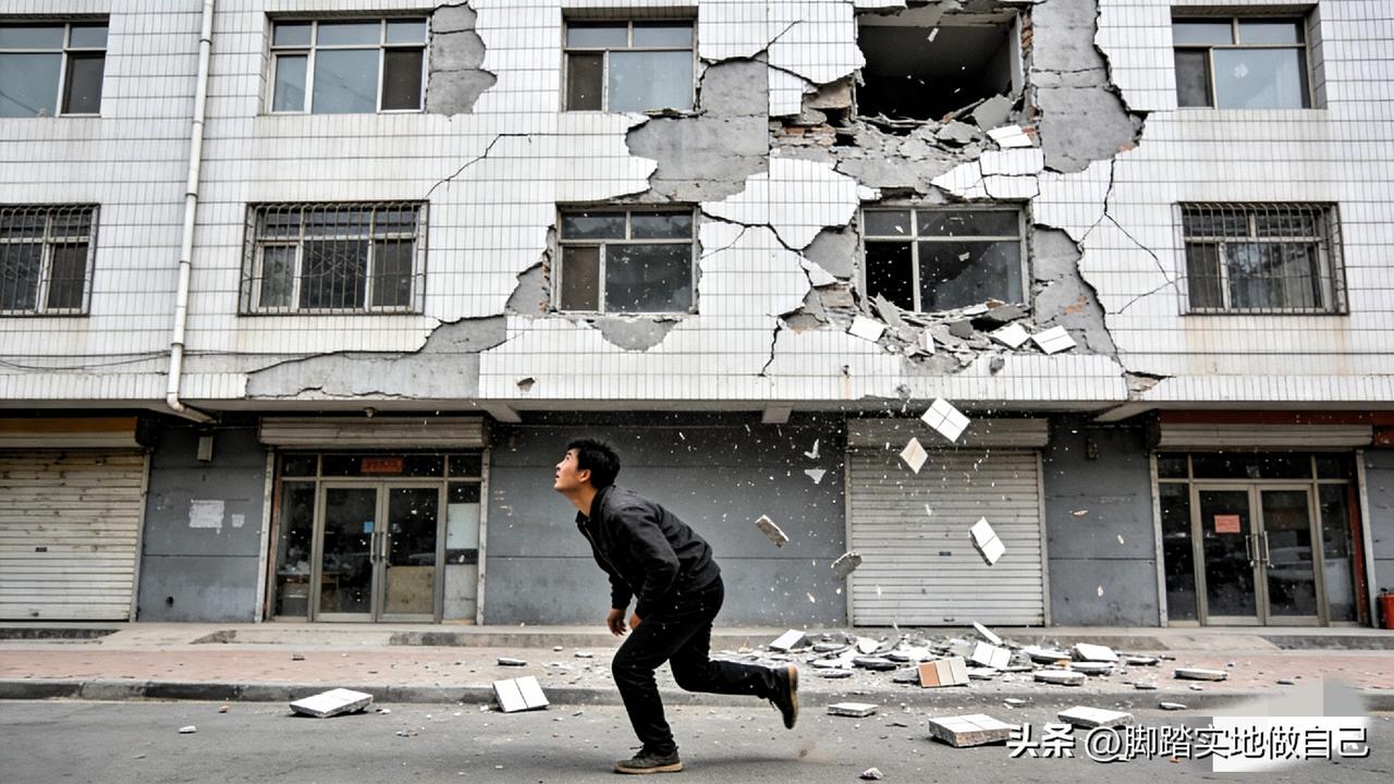 太吓人！榆林一小区外墙瓷砖频频脱落，行人天天提心吊胆！
 
榆林航宇路幸福小区，