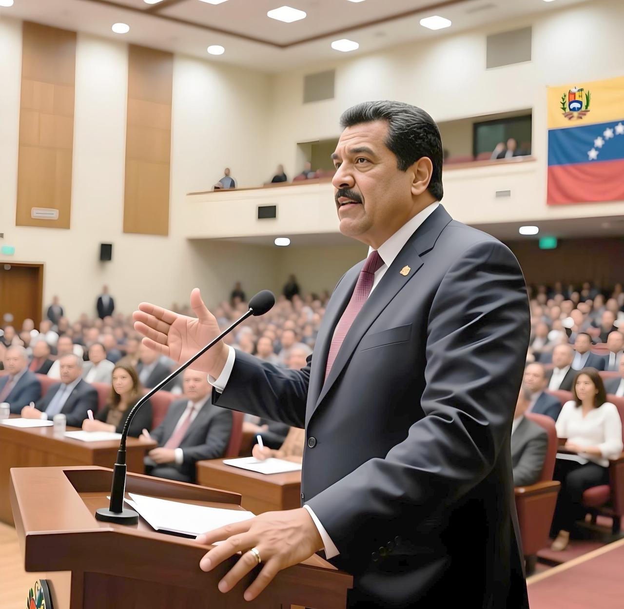 马杜罗这一手，真是把我看愣了!

举着一块泛黄的破电路板，张嘴就要造委内瑞拉版的