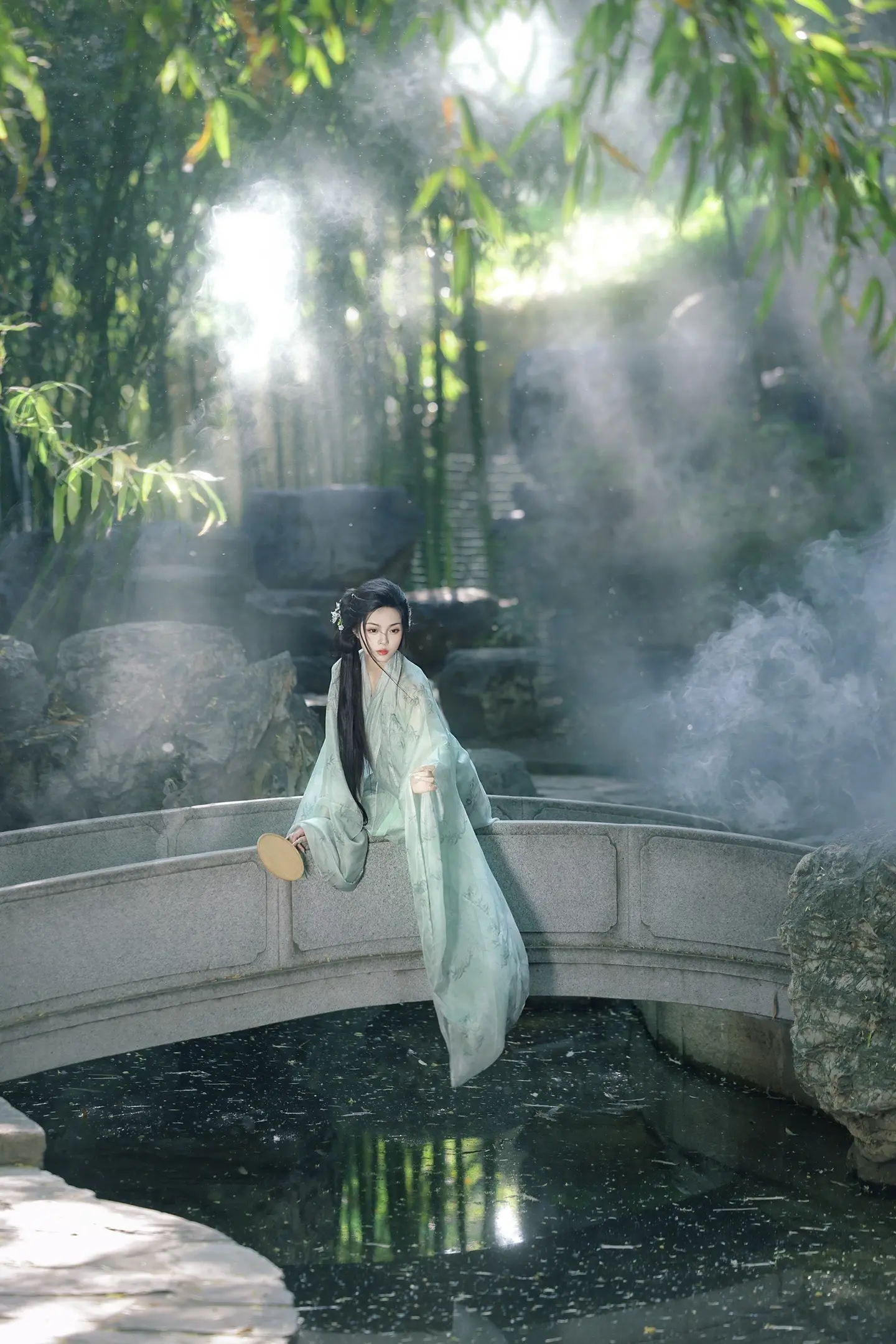 “差一点就碰到月亮了，可惜天亮了”和苹果拍滴清冷风！
尊嘟好喜欢竹林哇