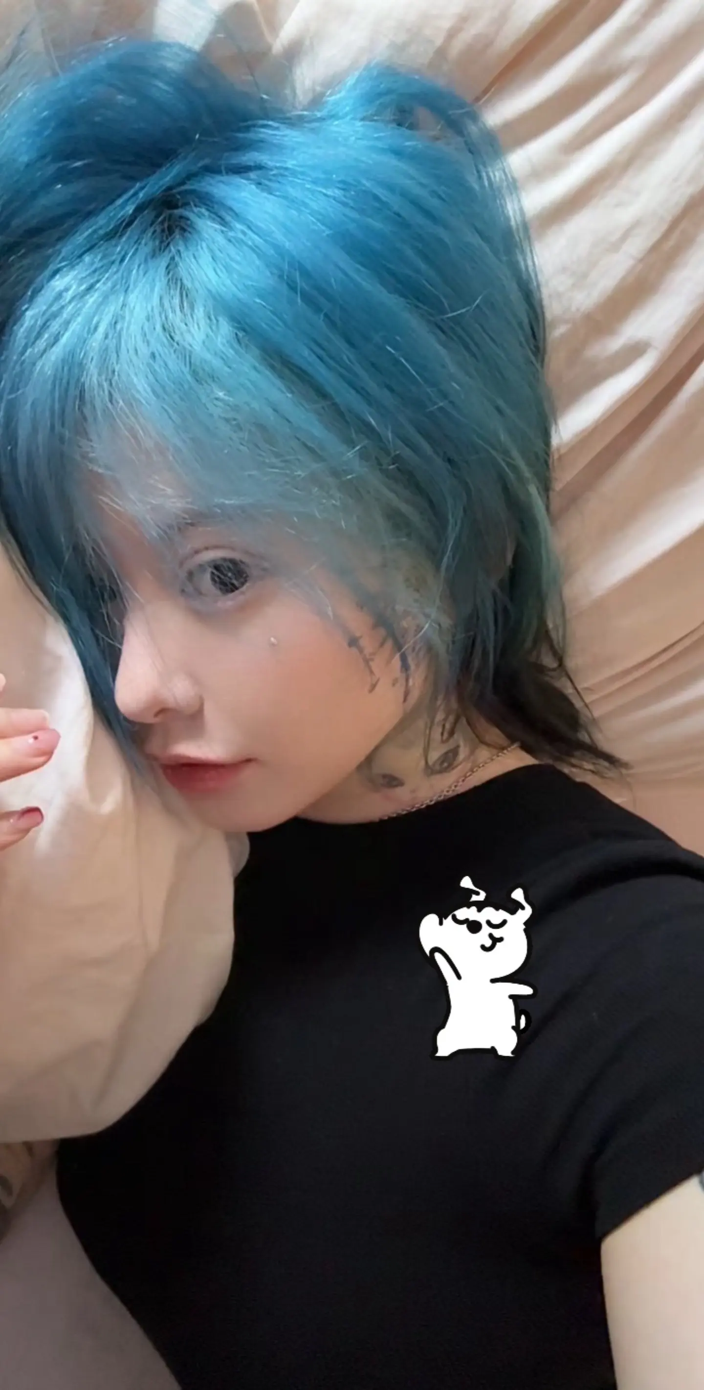 精神状态belike 蓝发