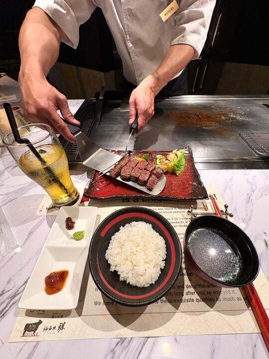 🇯🇵新宿人均1w就能包场的神户牛铁板烧