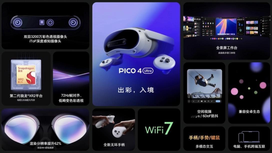 Apple Vision Pro的平替？PICO 4 Ultra重磅发布！全新M