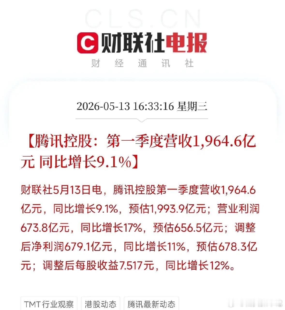 腾讯Q1利润增11%，但别被表面数字骗了——它正用夸张的姿势押注AI，重塑流量逻