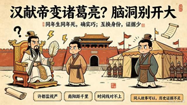 诸葛亮与汉献帝同年生同年死？奇妙巧合引脑
