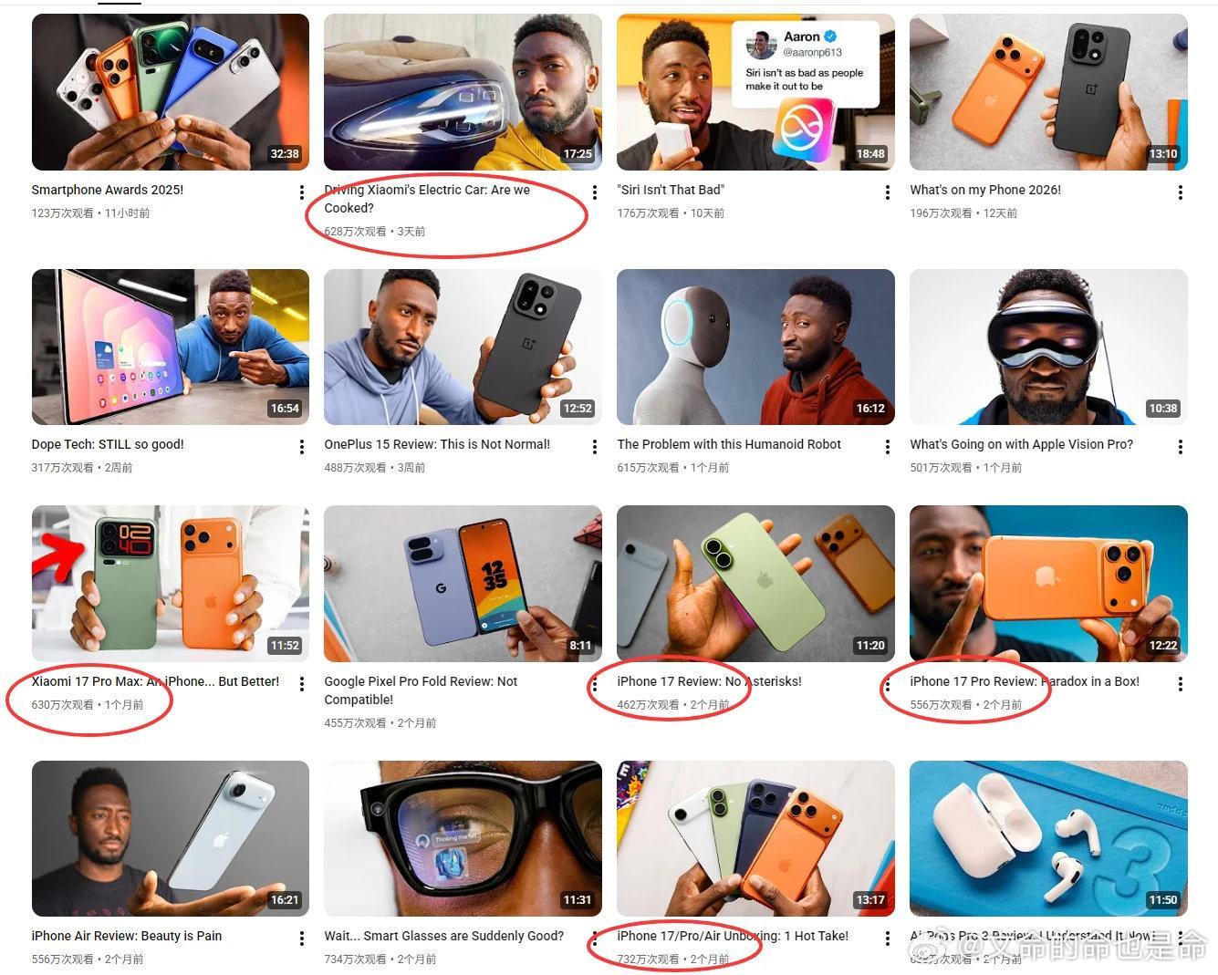 海外那个博主都出了两期小米su7视频了，后劲还挺大刚去看了下他主页，小米相关视频