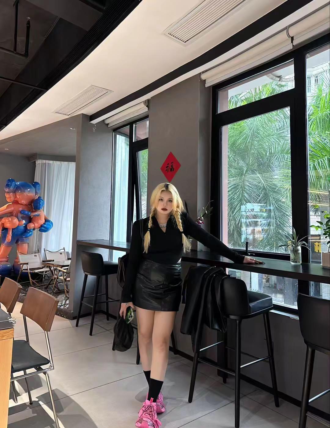 穿搭时尚 黑色系穿搭 辣lisa 穿衣自由