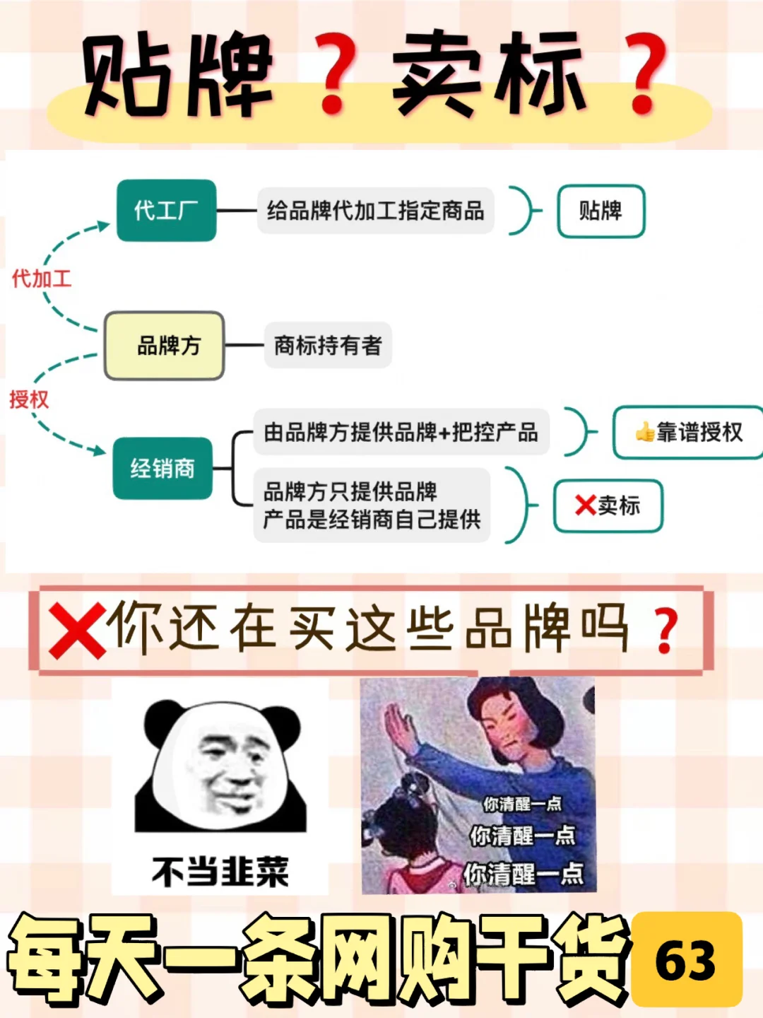 一张图说清楚👉贴牌👉卖标👉代工厂的关系‼️