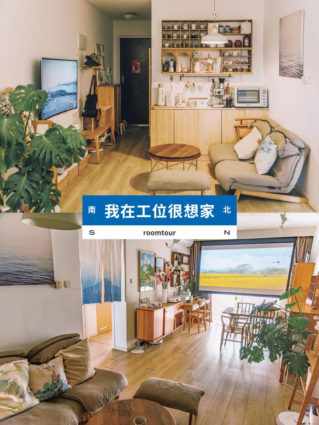 Roomtour🏙️想家的风还是吹到了工位