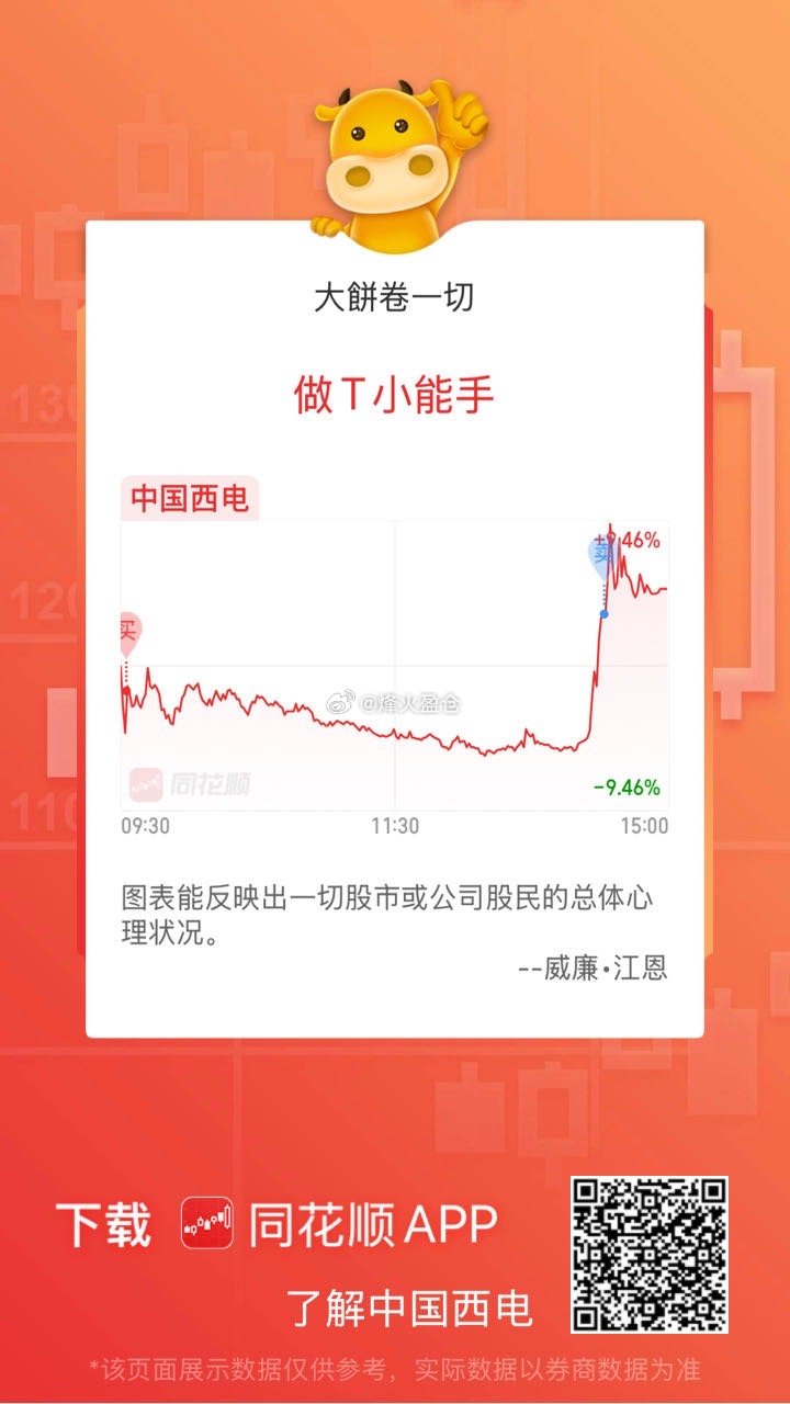 同花顺中国西电买到一只牛股 