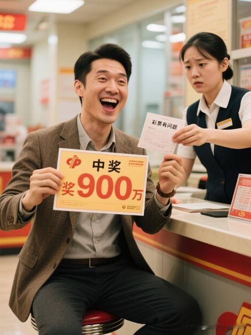 惊呆！900万大奖得主进店才知中奖

家人们，这剧情比电视剧还离谱！一位彩民之前
