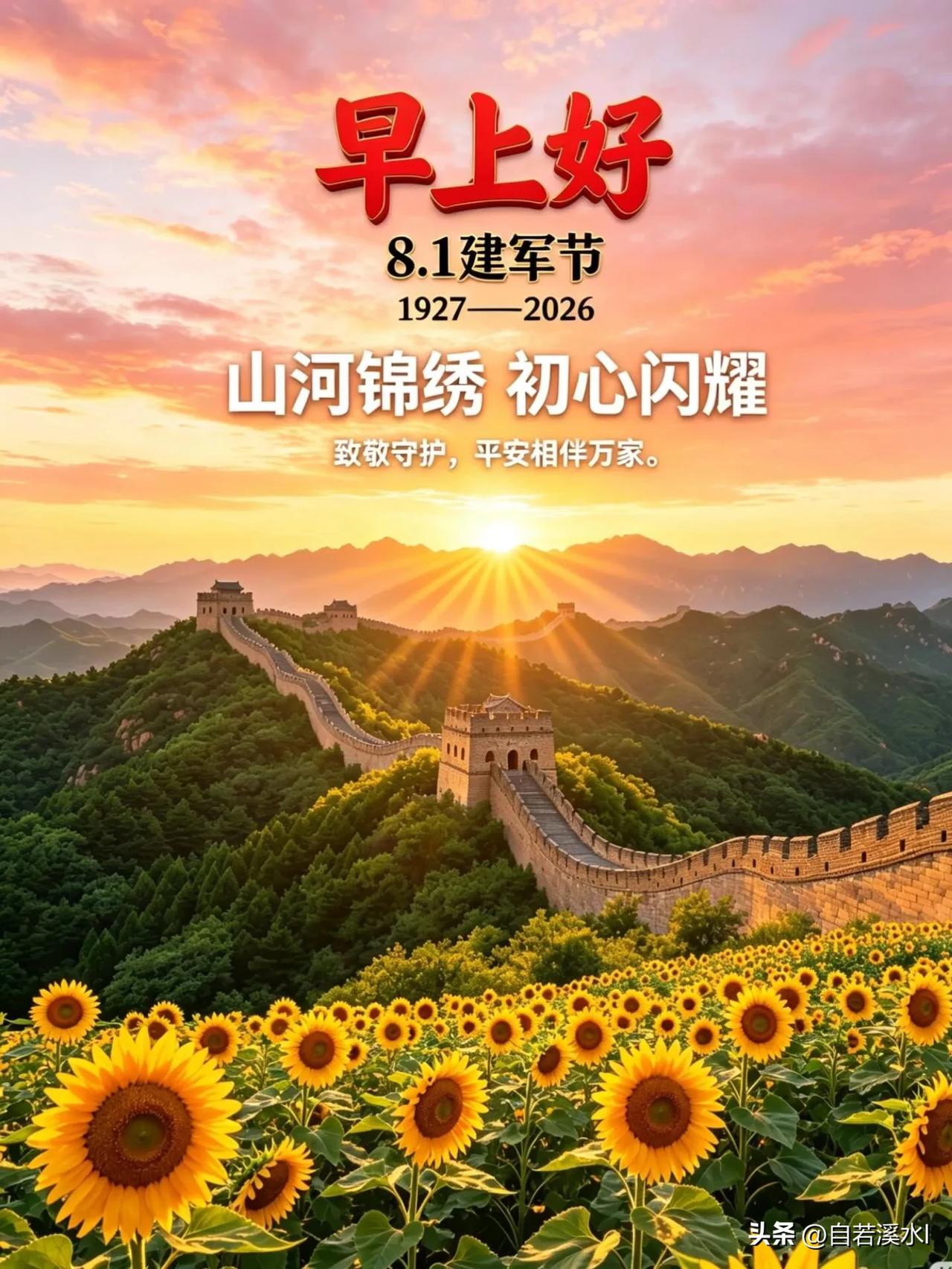 太阳升起，又是崭新开始，别纠结过往，好好享受当下。