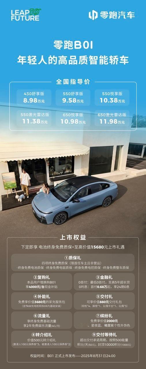 零跑B01上市，零跑下半年销量稳了？

零跑汽车上半年的表现，我相信大家都看在眼