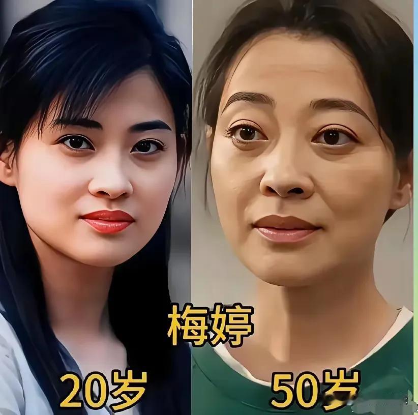 年轻的时候她们美丽动人。
梅婷的脸,美在时间沉淀的气场!  父母爱情:梅婷这演技