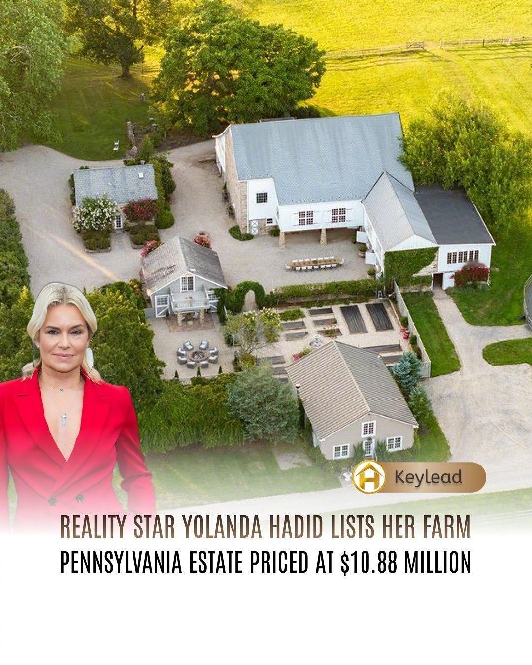 Gigi妈妈尤兰达Yolanda Hadid位于宾夕法尼亚州巴克斯县的童话般马术