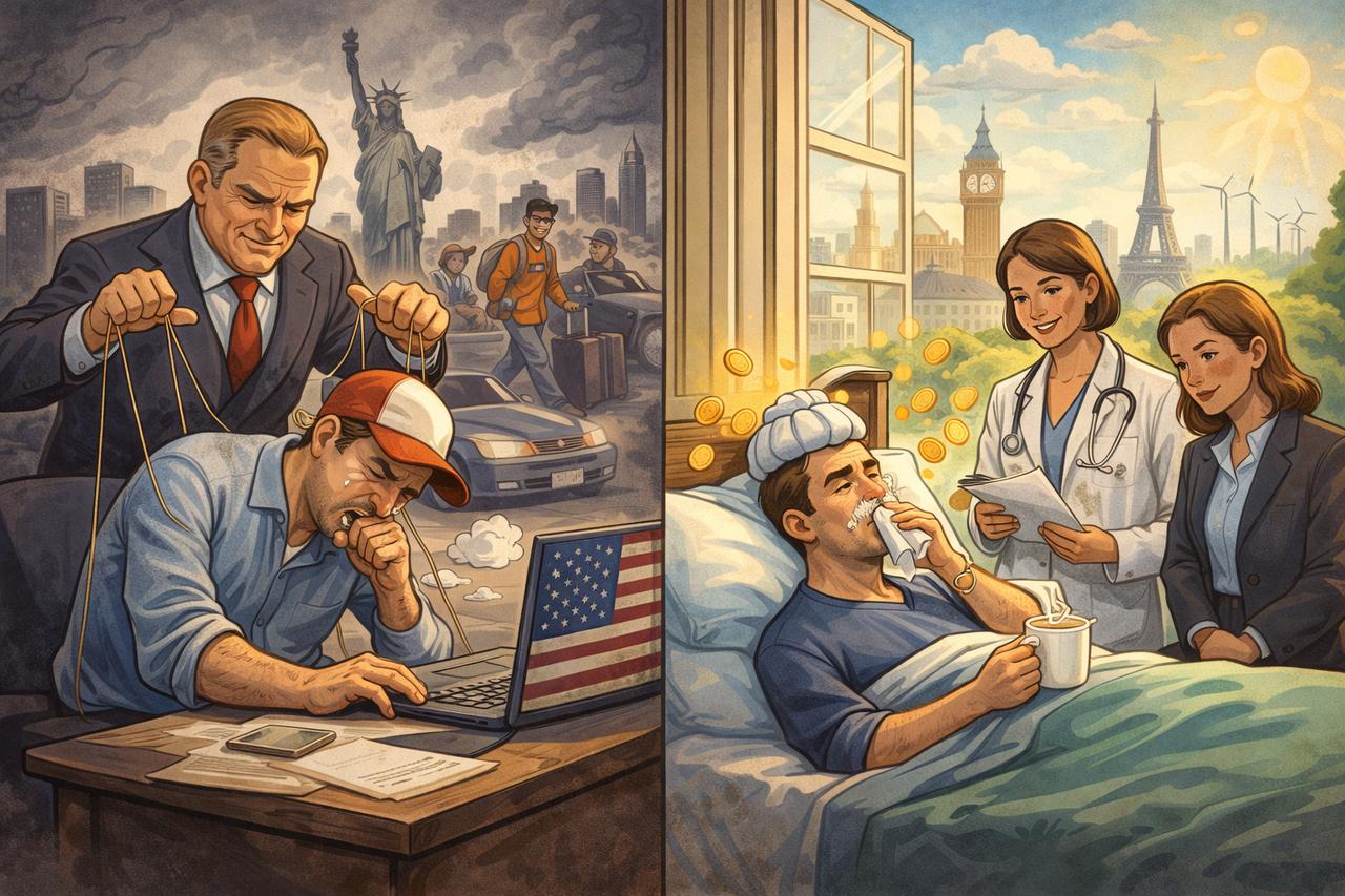 美国是经合组织（OECD）38个成员里，唯一一个在全国层面没有强制带薪病假的国家