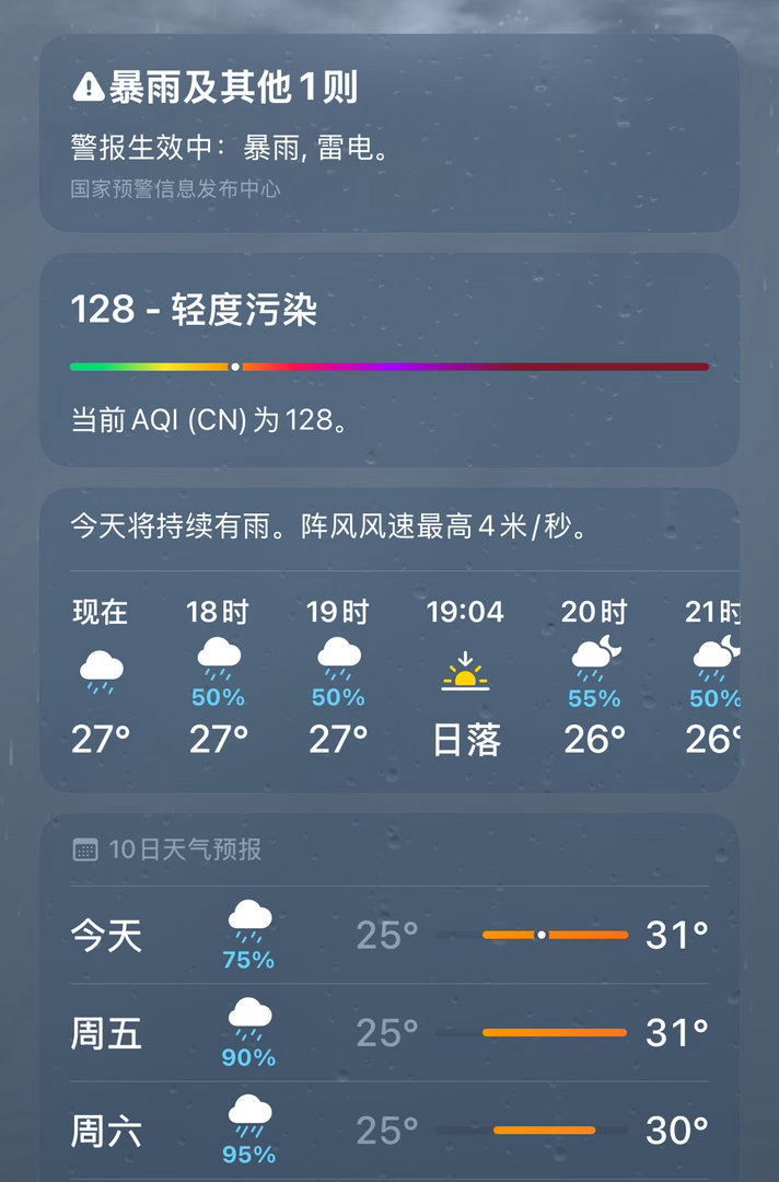 你想知道的端午假期天气杭州开始起雾下雨进行时🌧️ 