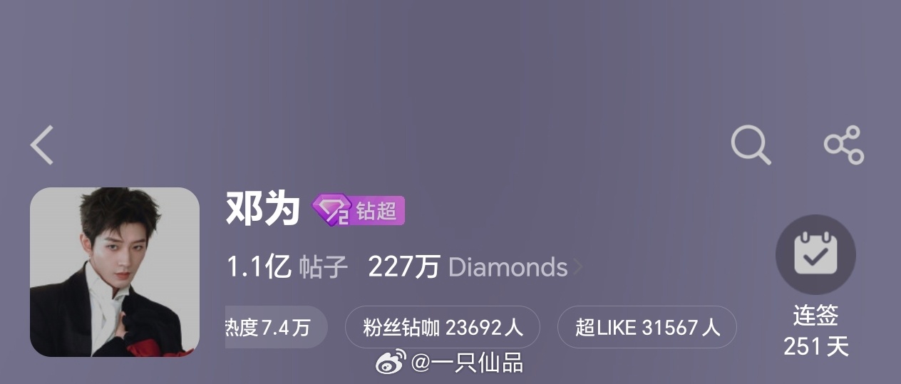 邓为超话昨日超like3.1万+邓为新剧百妖谱开机倒计时3天，要来了