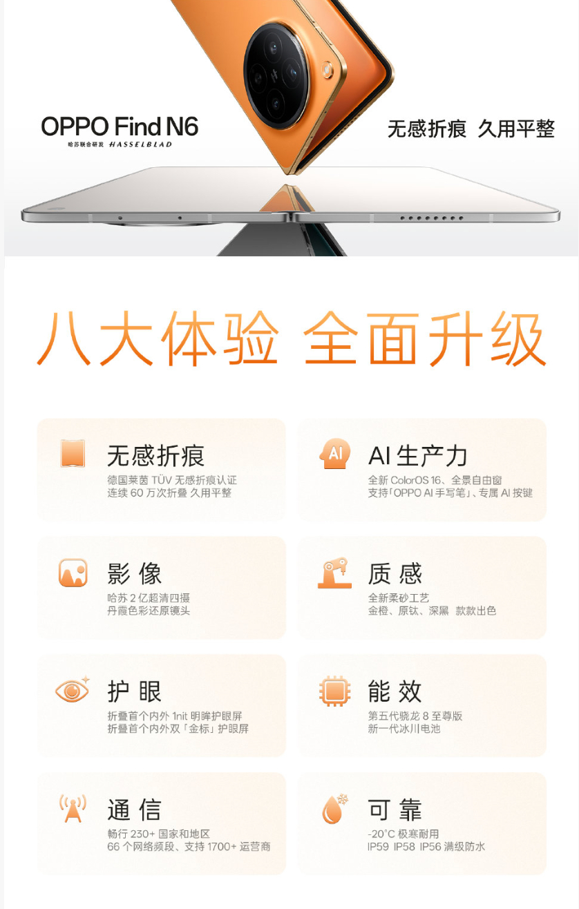 OPPO Find N6 这回真的卖疯了。昨天正式开售，直接就把天猫和京东双平台
