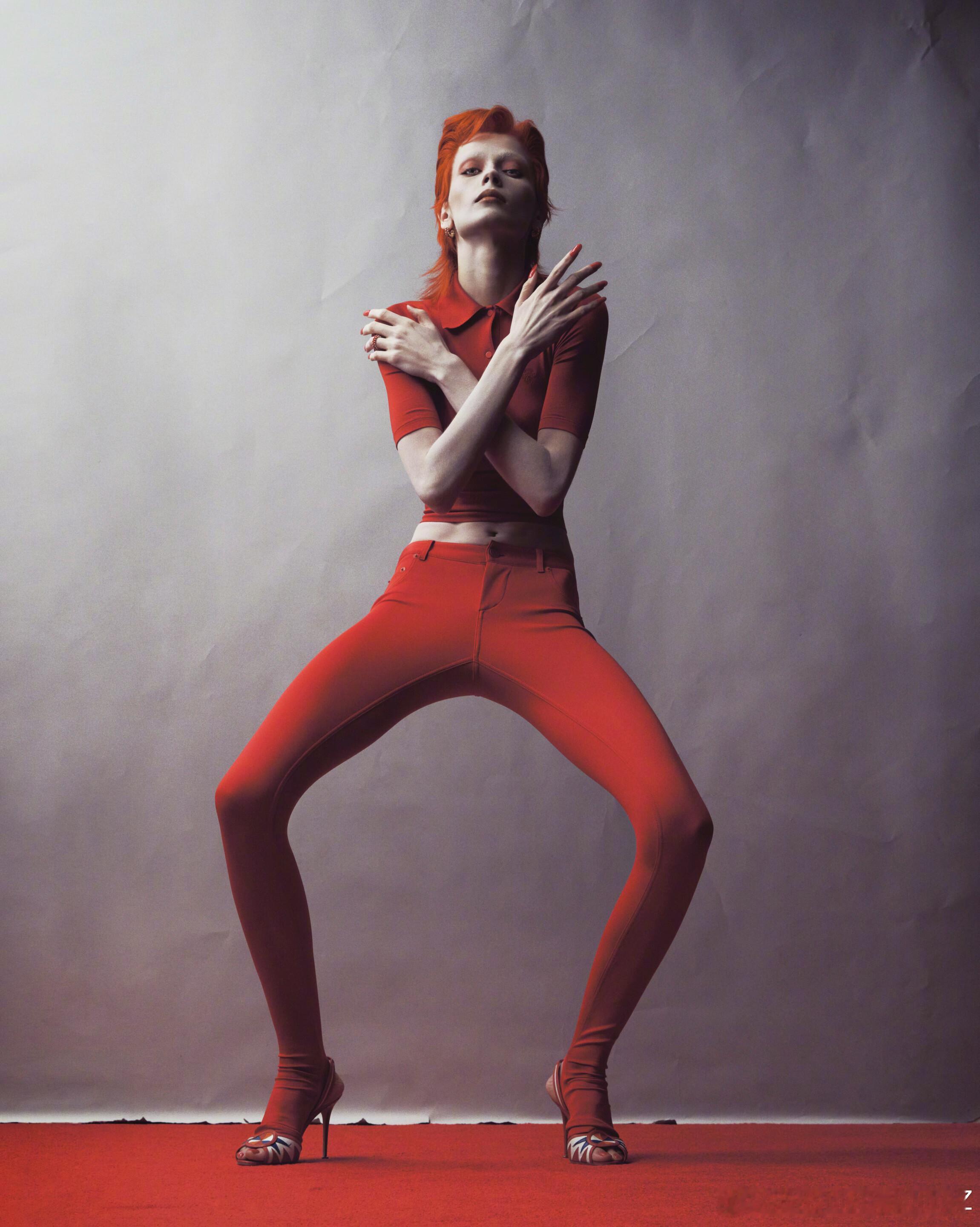 V Magazine 秋季刊，巴西模特 Letícia Hall 身着新季时装，