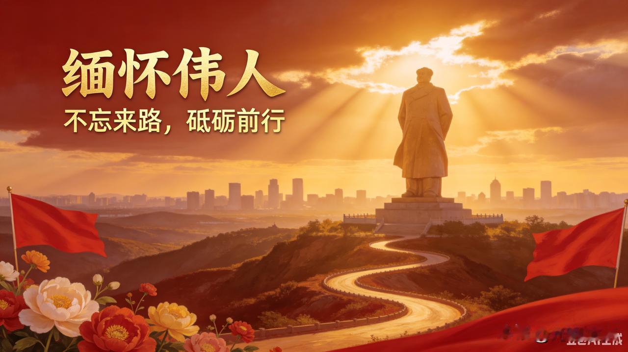 今天9月9日，是伟人逝世50周年。
今天，我们怀着崇敬之心缅怀他。他带领人民浴血