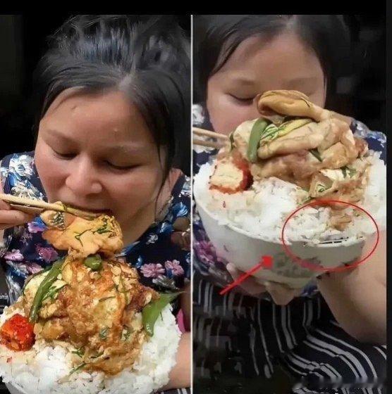 网红吃播为了流量，也是拼了 ​​​