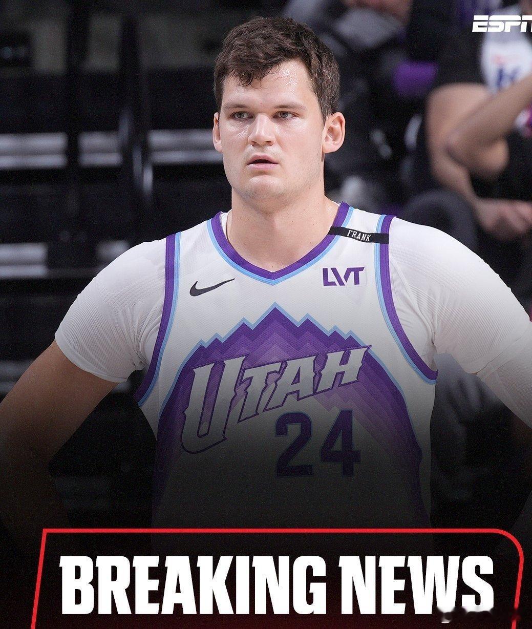 爵士中锋凯斯勒在本赛季打出强势表现后，但却因肩部伤势，从而不得不接受手术，导致他