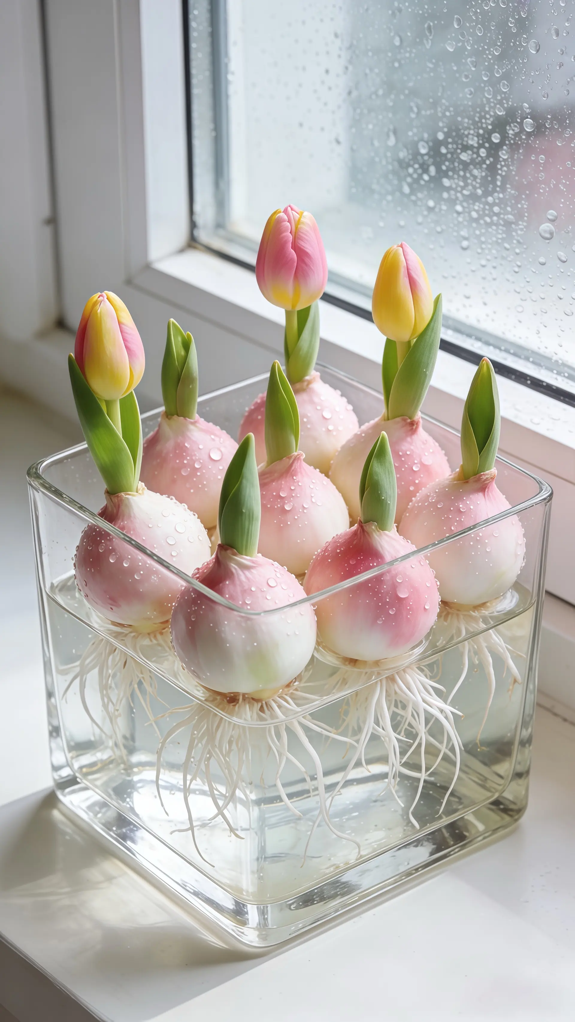 春天来喽~亲手种一束郁金香吧~无论是水培还是土培的郁金香种球，有多种颜...