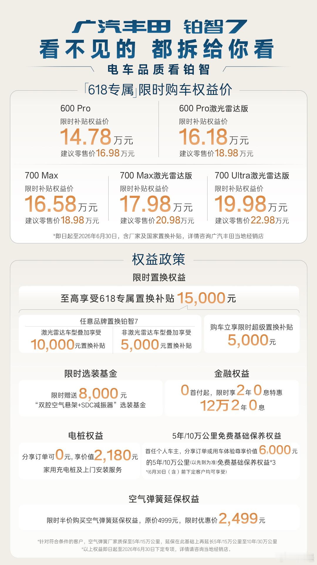 广丰高管首次直播详解丰田定制电池广丰高管首谈铂智7双腔空悬为何敢保10年刚看完广