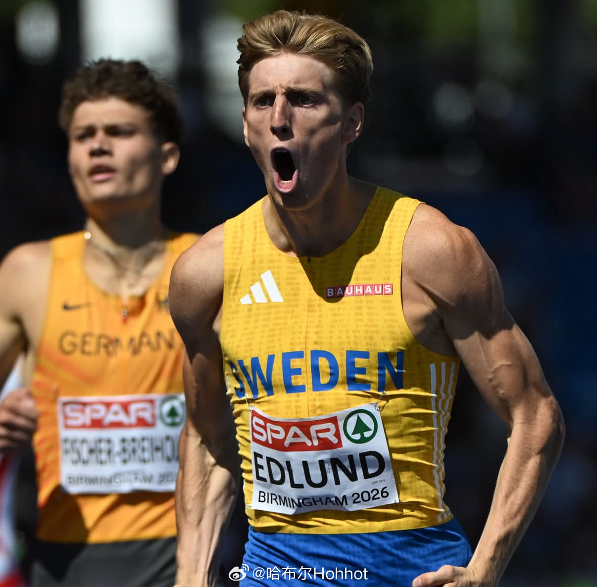 2026伯明翰欧洲田径锦标赛 男子400米栏半决赛，🇸🇪奥斯卡·埃德伦德迎来