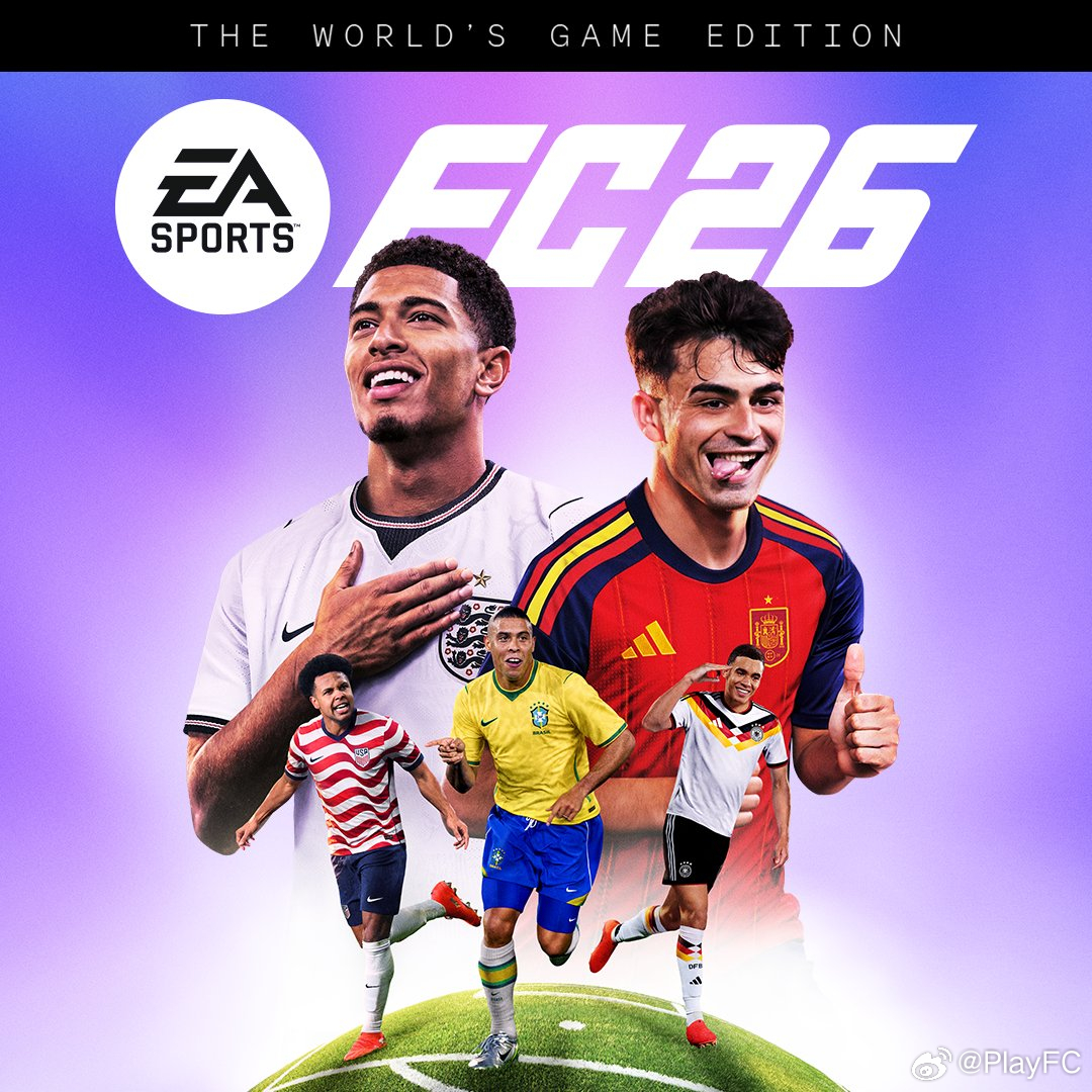 The World’s GameFC 26新版封面公布。此版本售价为110元，游