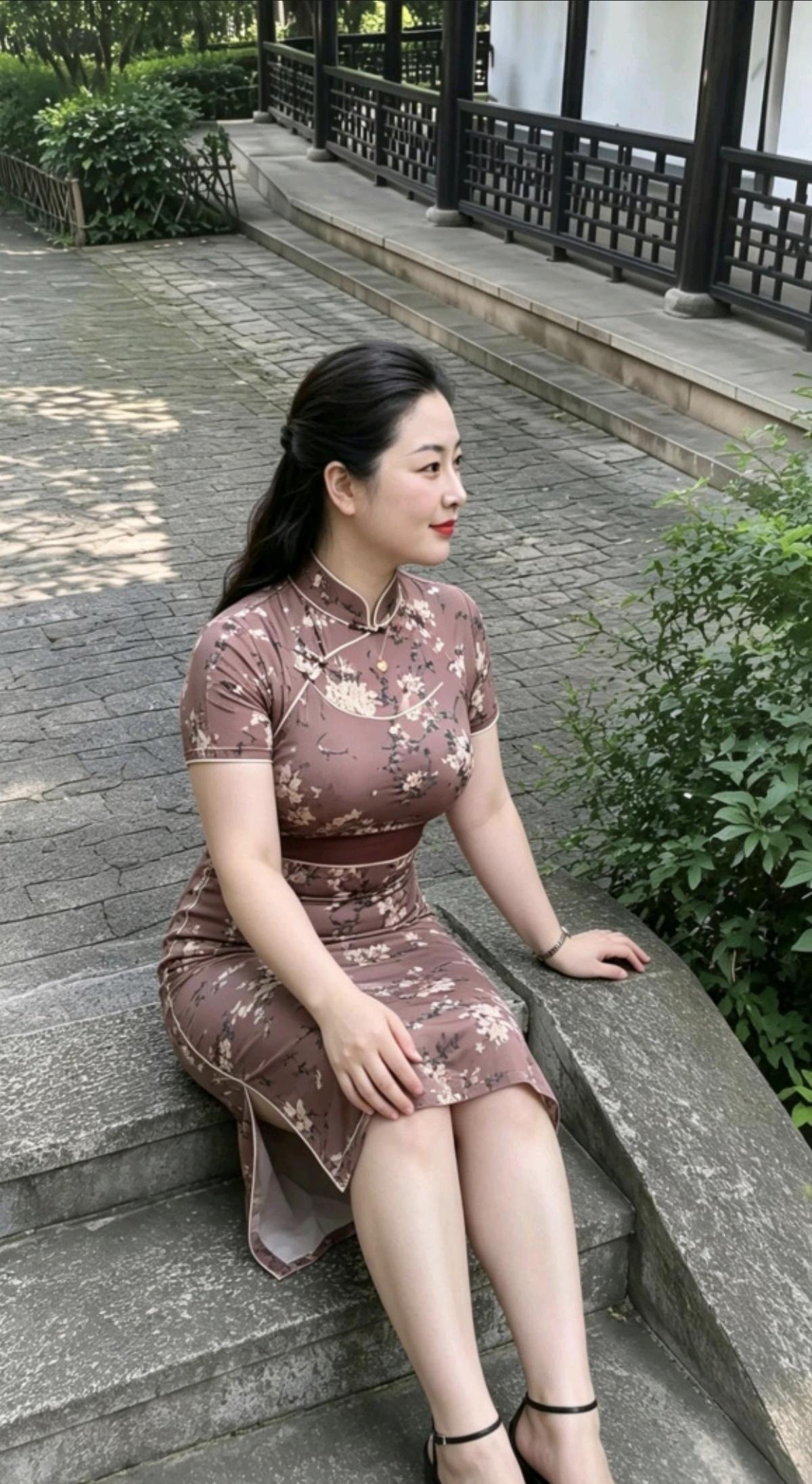 逛的实在有些累，
席地而坐歇一会。
真是年龄不饶人，
…………………………
请你