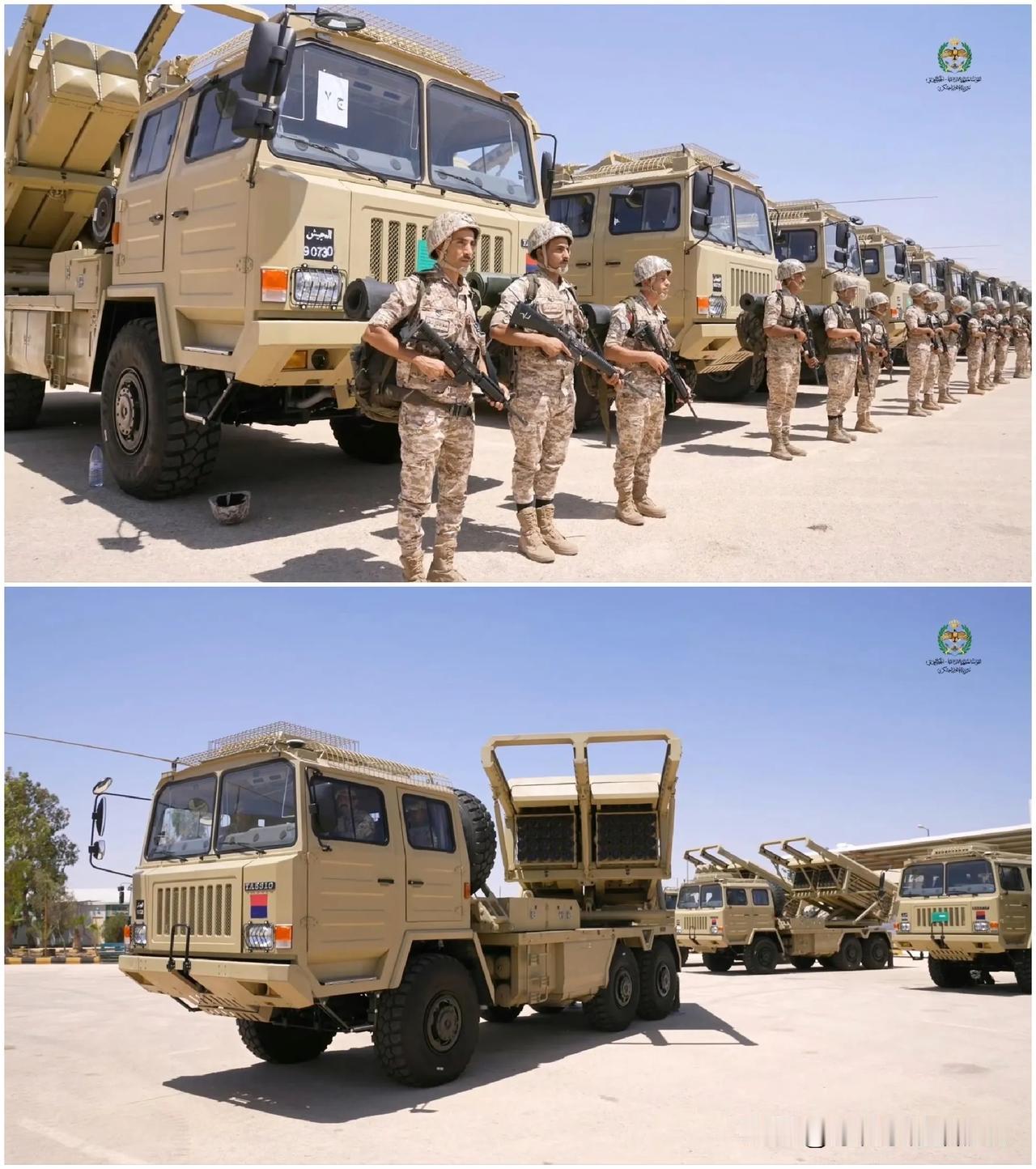 国产SR-5火箭炮出口到了中东，约旦皇家炮兵向媒体展示了其进口的SR-5模块化火