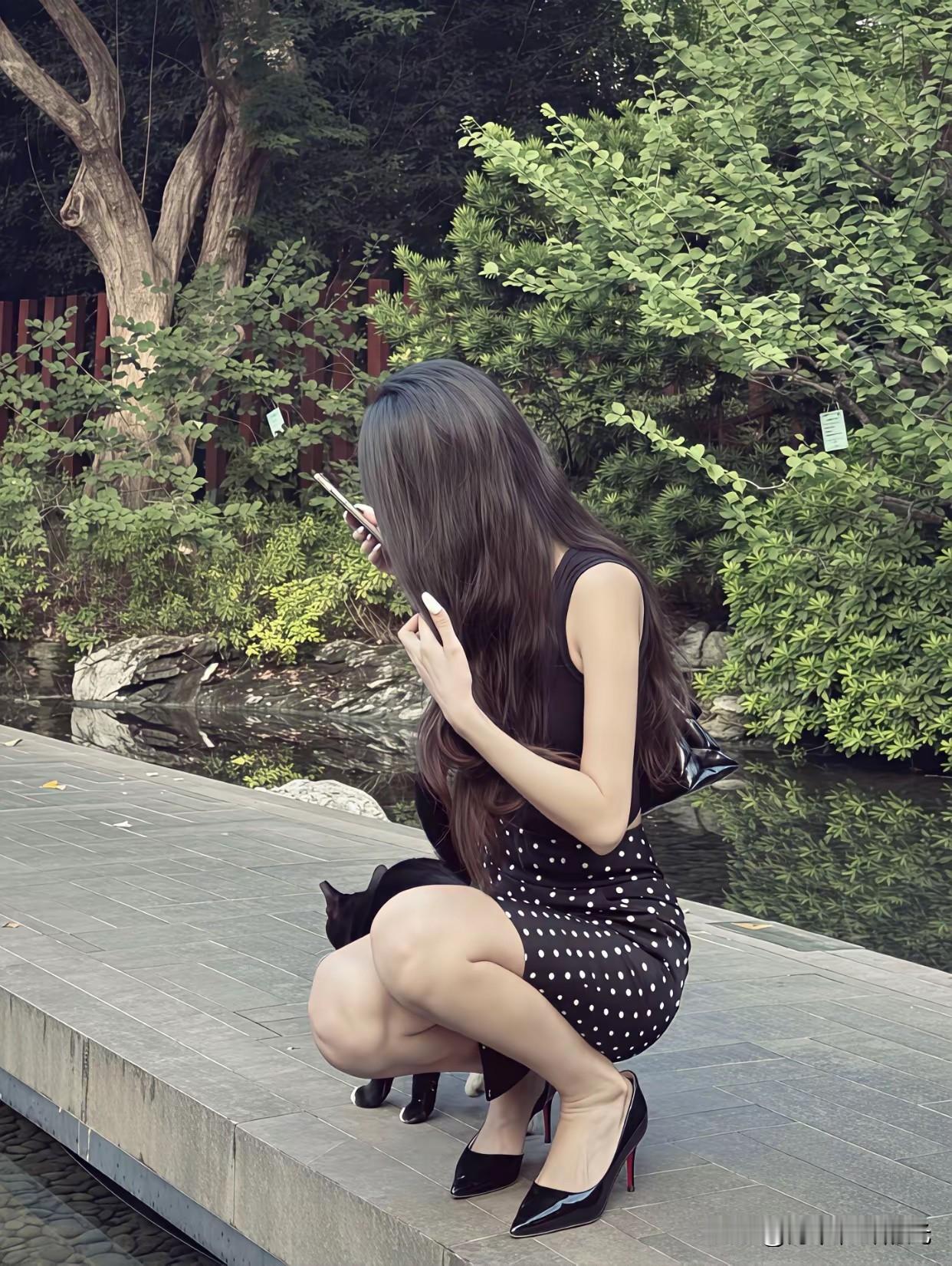 大波浪，碎花裙，高跟鞋这是时尚的标配